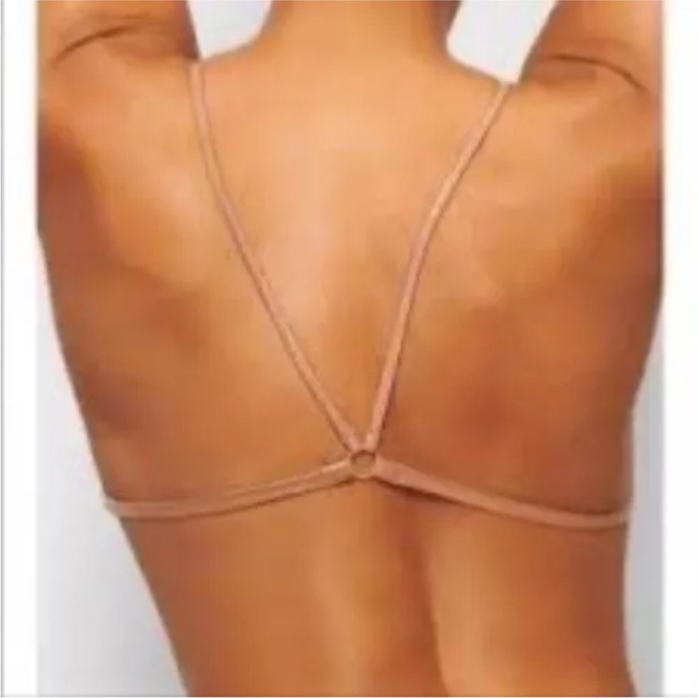 SKIMS Wet Jersey Triangle Bralette Sienna 4X